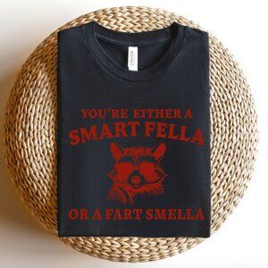 Are You A Smart Fella Or Fart Smella? Retro Cartoon T Shirt, Weird T Shirt